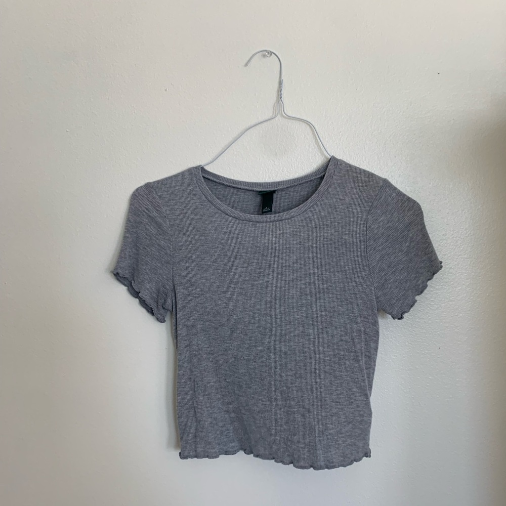 wild fable grey crop top